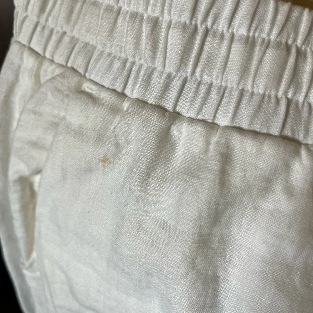 White Drawstring Pants - Picture 4 of 5